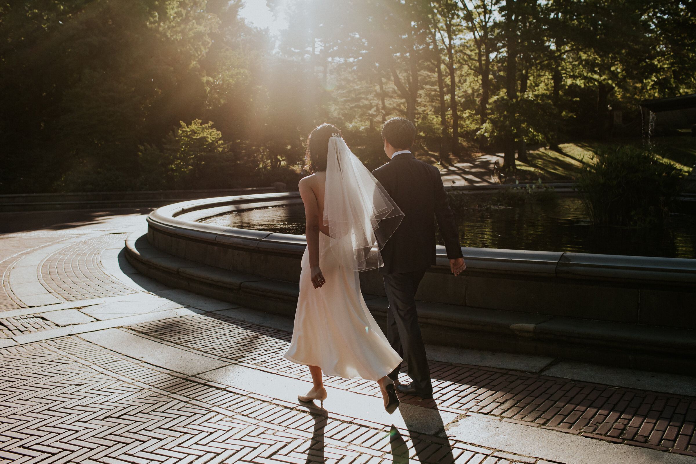 Catching light in Central Park with Yuqing and Steve