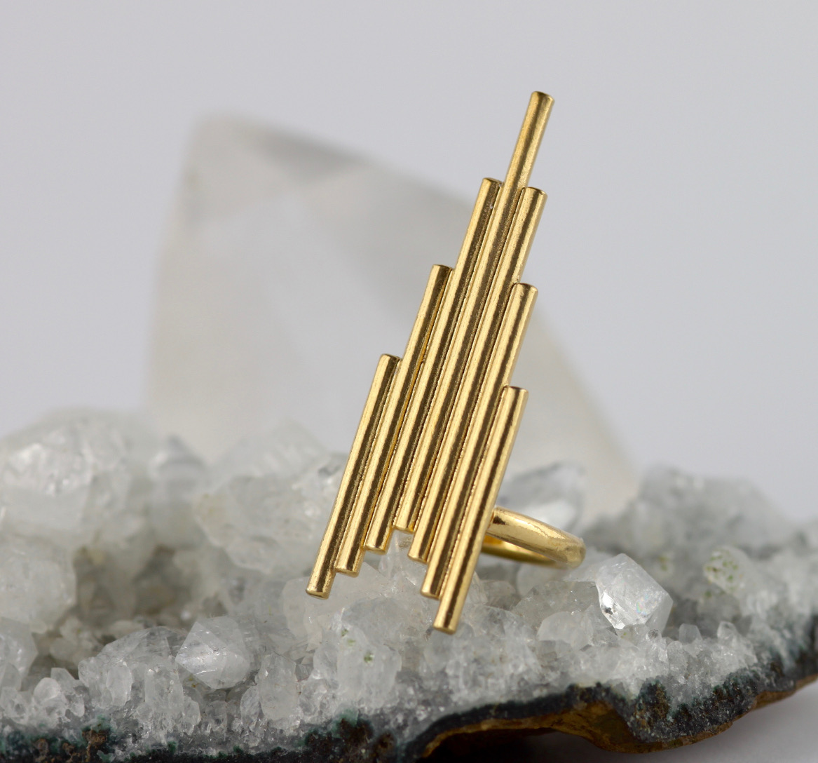 Gold Skyline Ring - Tower of Power