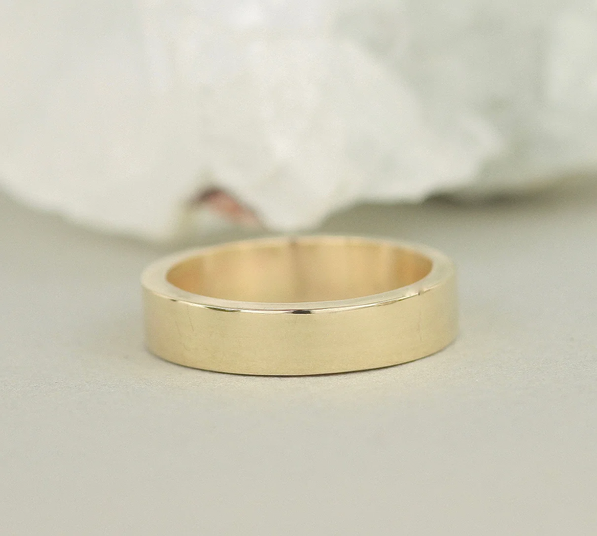 Recycled 9ct Gold Chunky 5mm Mens 