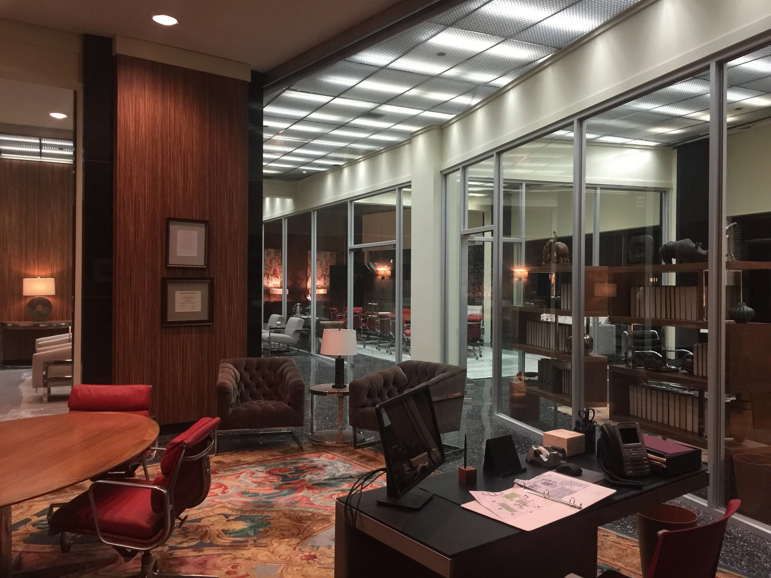 INT. LAW LIBRARY - HHV LAW OFFICES