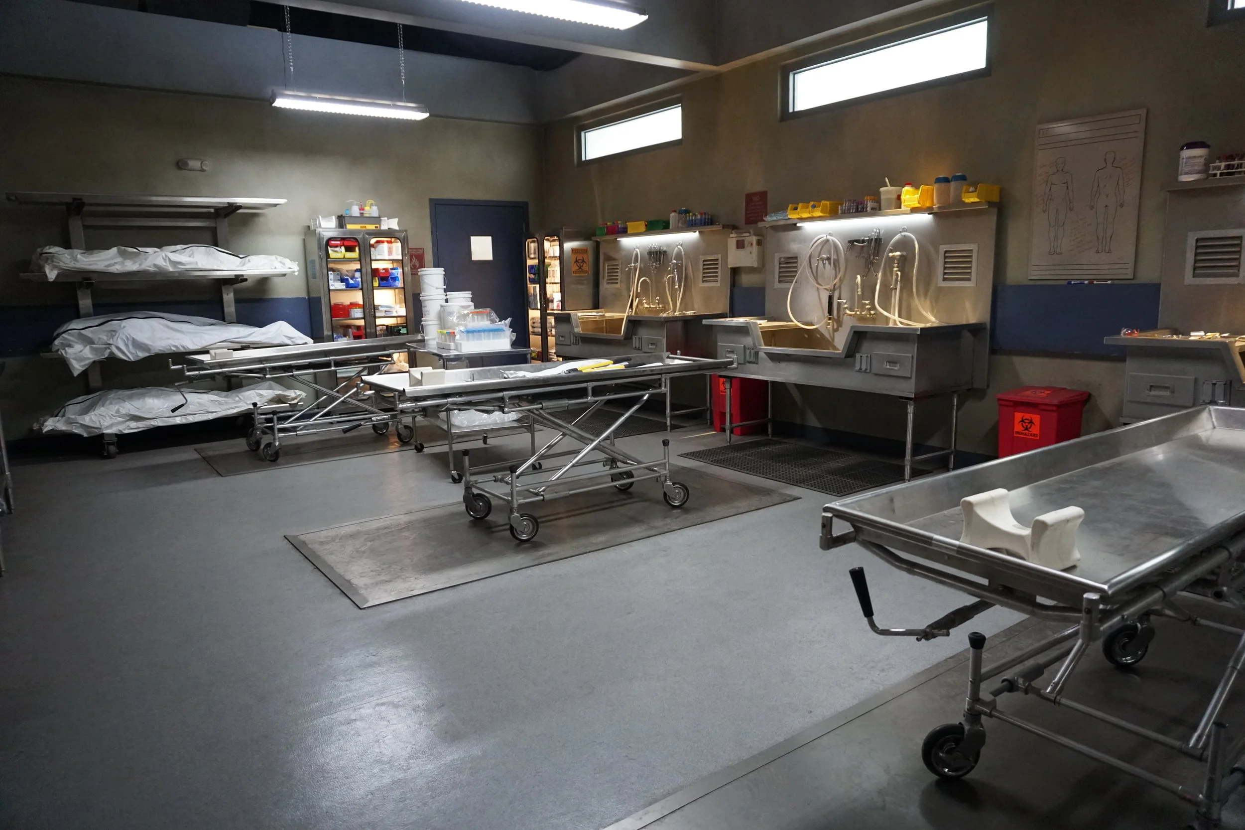 INT. BASEMENT MORGUE