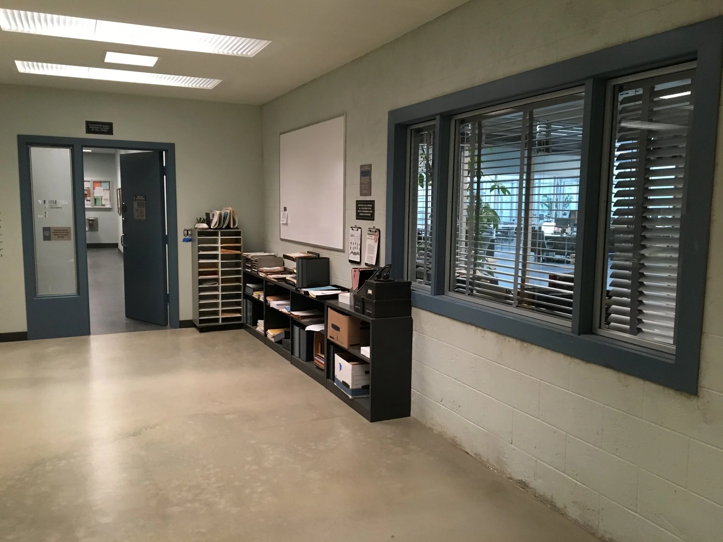  PROCESSING TO ADMINISTRATIVE HALLWAY 