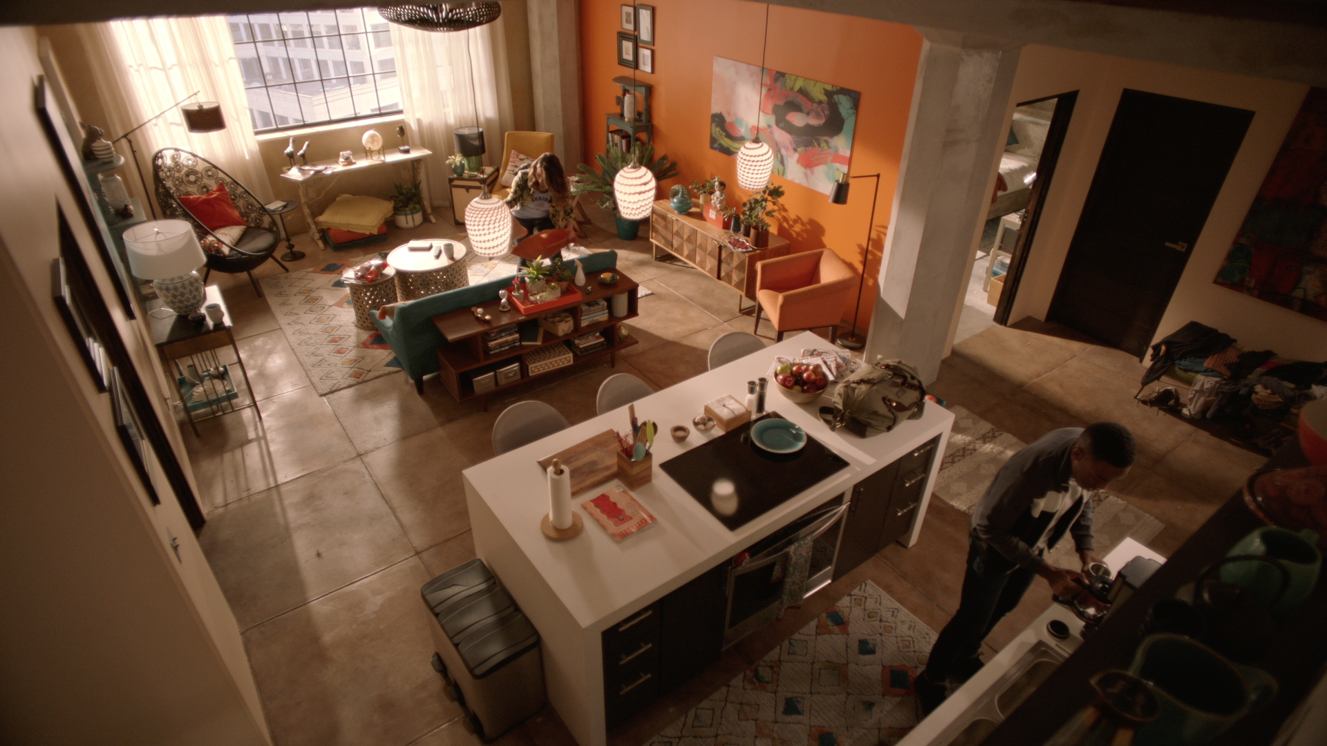 INT. LUCY'S LOFT - STAGE BUILD