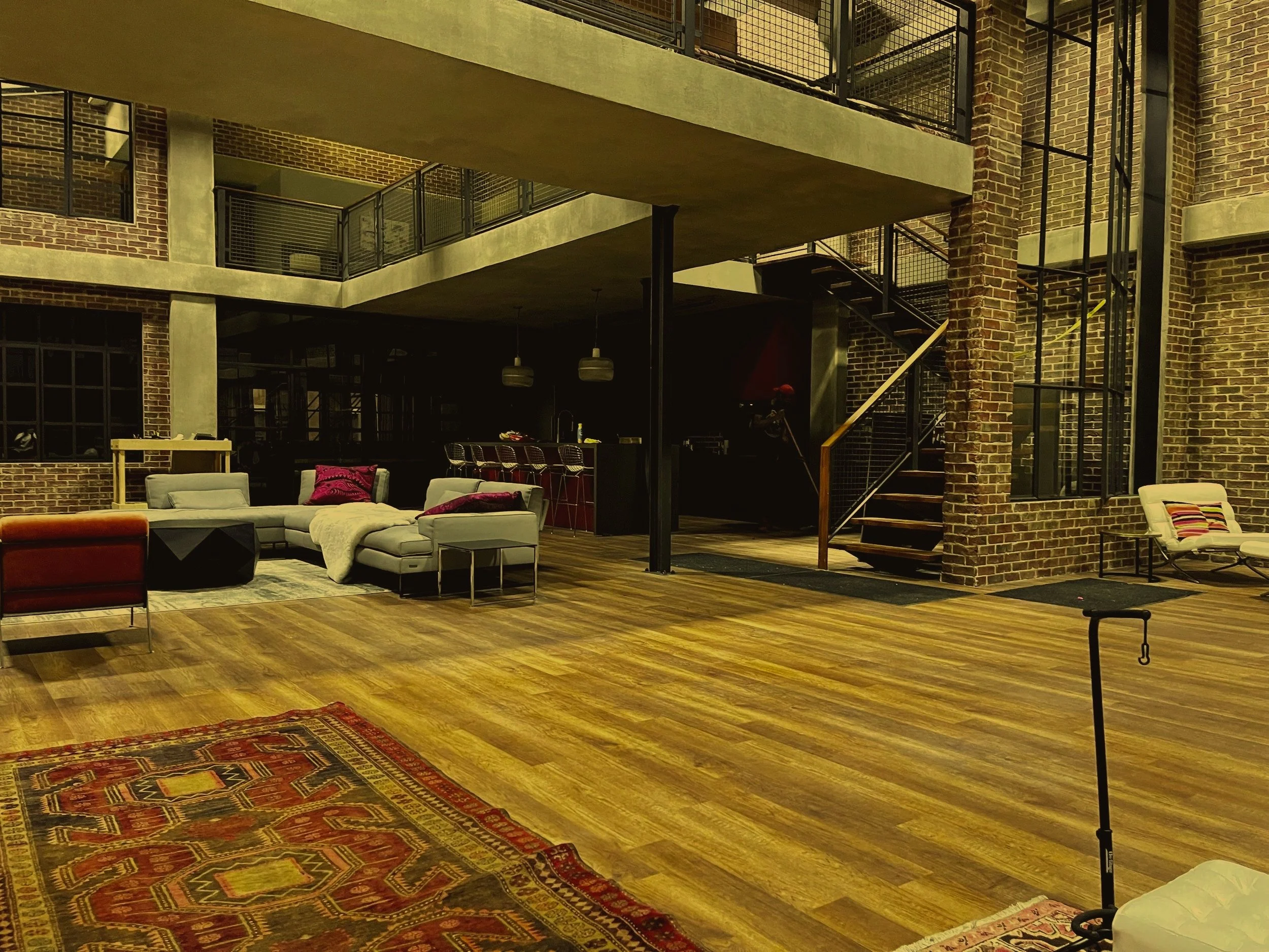 INT. ROCK STAR JOE'S LOFT (RED)