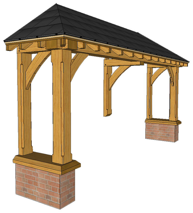 D7 WIDE 4 POST PORCH WITH STOP CAMFERED POSTS AND HIPPED ROOF .png