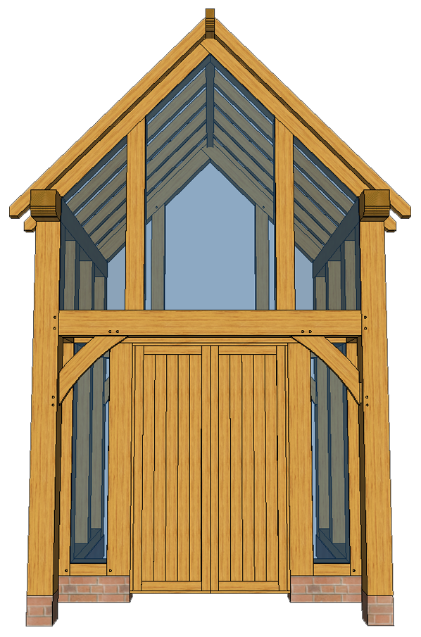 2 STOREY PORCH H1 FULLY GLAZED