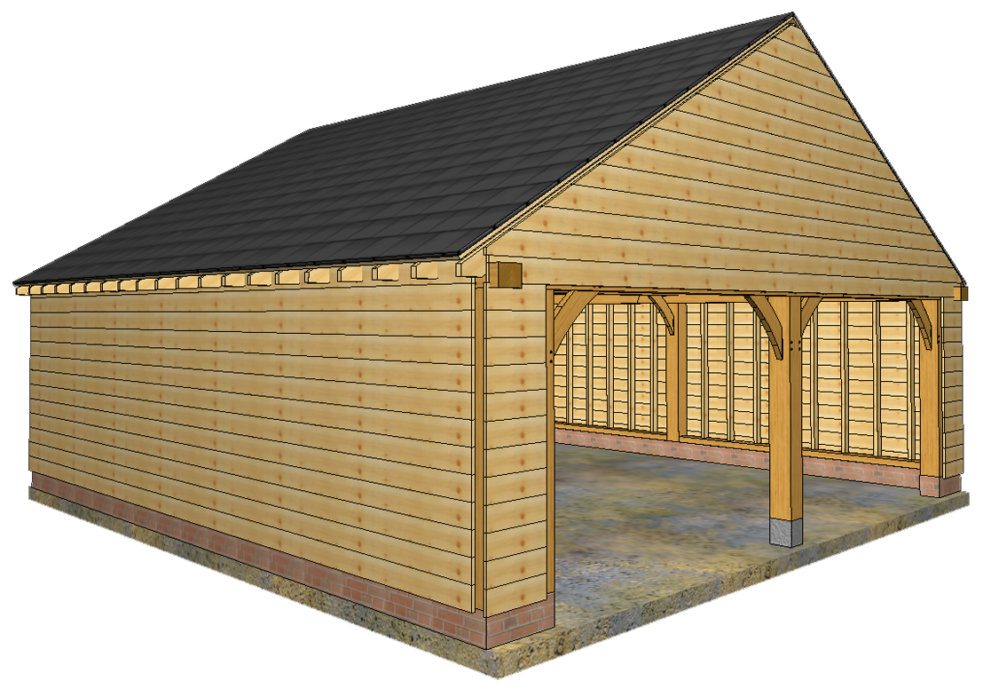 J9 LARGE 2 BAY GARAGE  WITH GABLE PITCHED ROOF.png