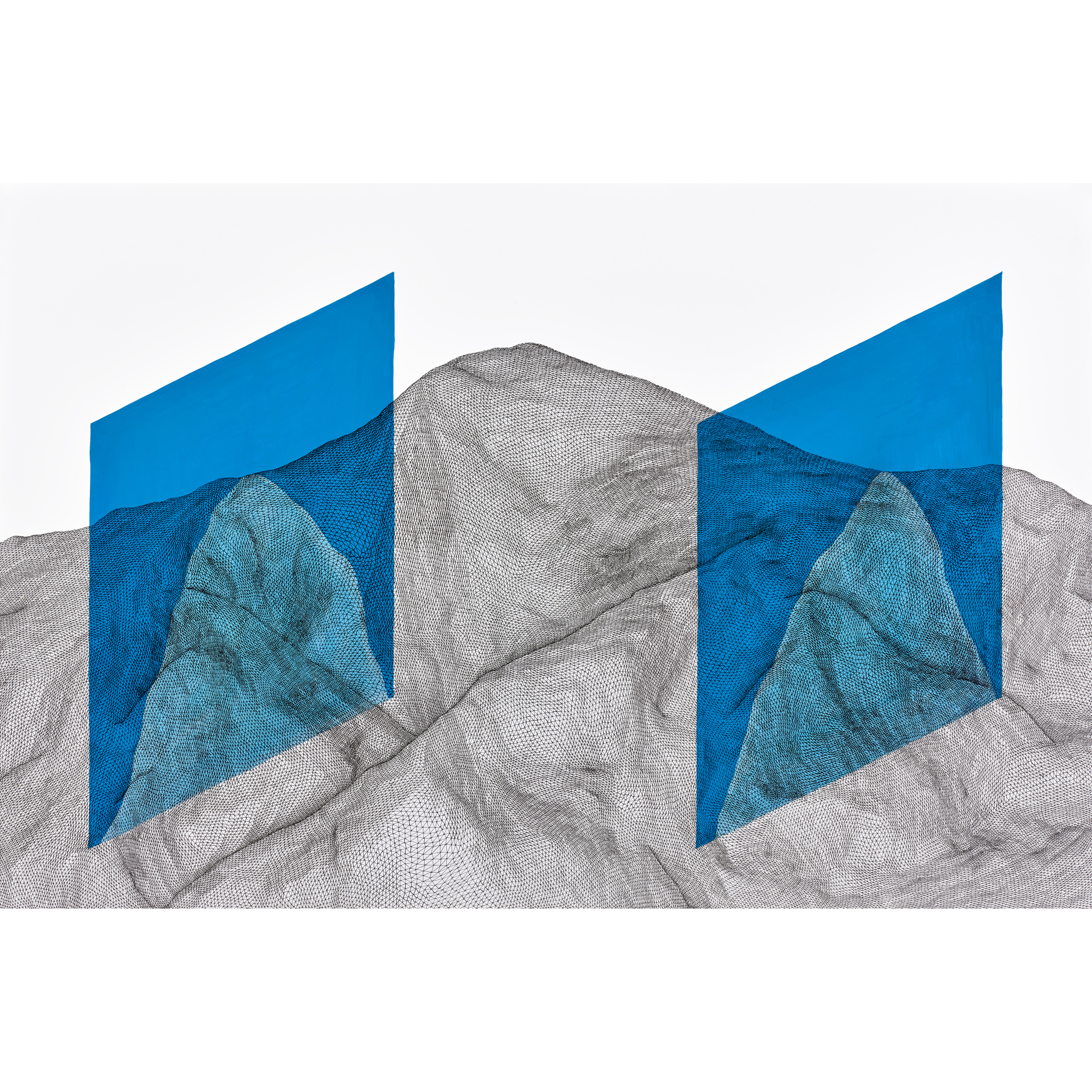 Parallel Planes Intersecting Landscape