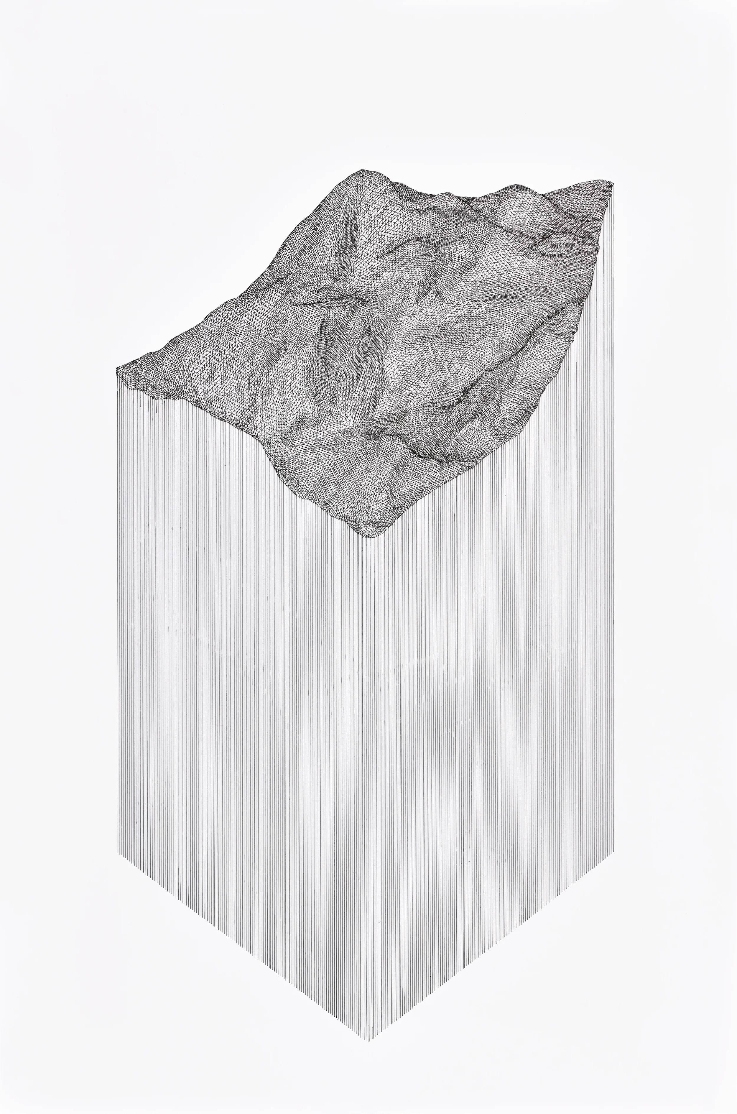 Projected Terrain , 2015 pen on 140 lb paper SOLD