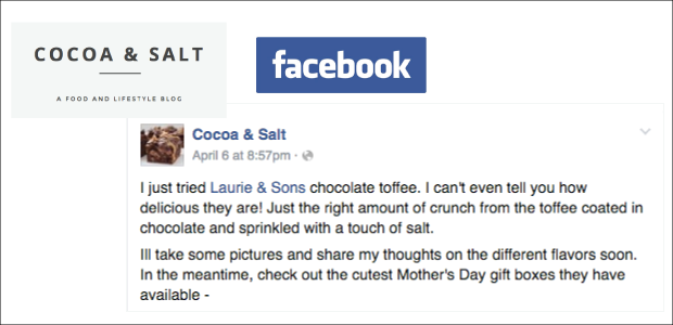 VISIT COCOA & SALT ON FACEBOOK / SHOP FOR MOTHER's DAY HERE