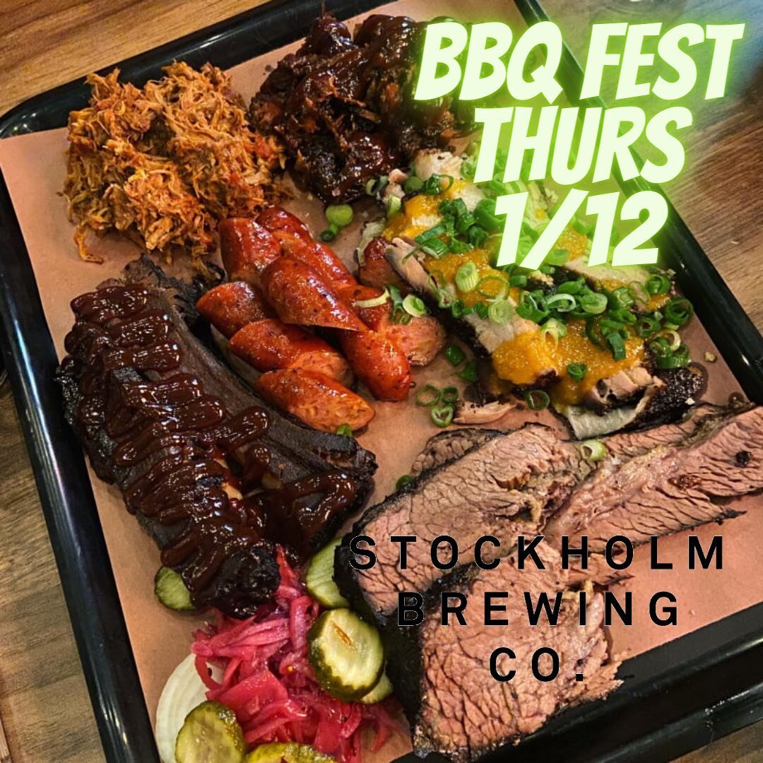 THURS @brisketandfriends S&Ouml;DER - from 15.00 until all the bbq is done. We will take over the taps and have a bunch of lagers, pale ales, euro classics &amp; sours to go with the tasty food at this newly opened spot.
You can book on their website