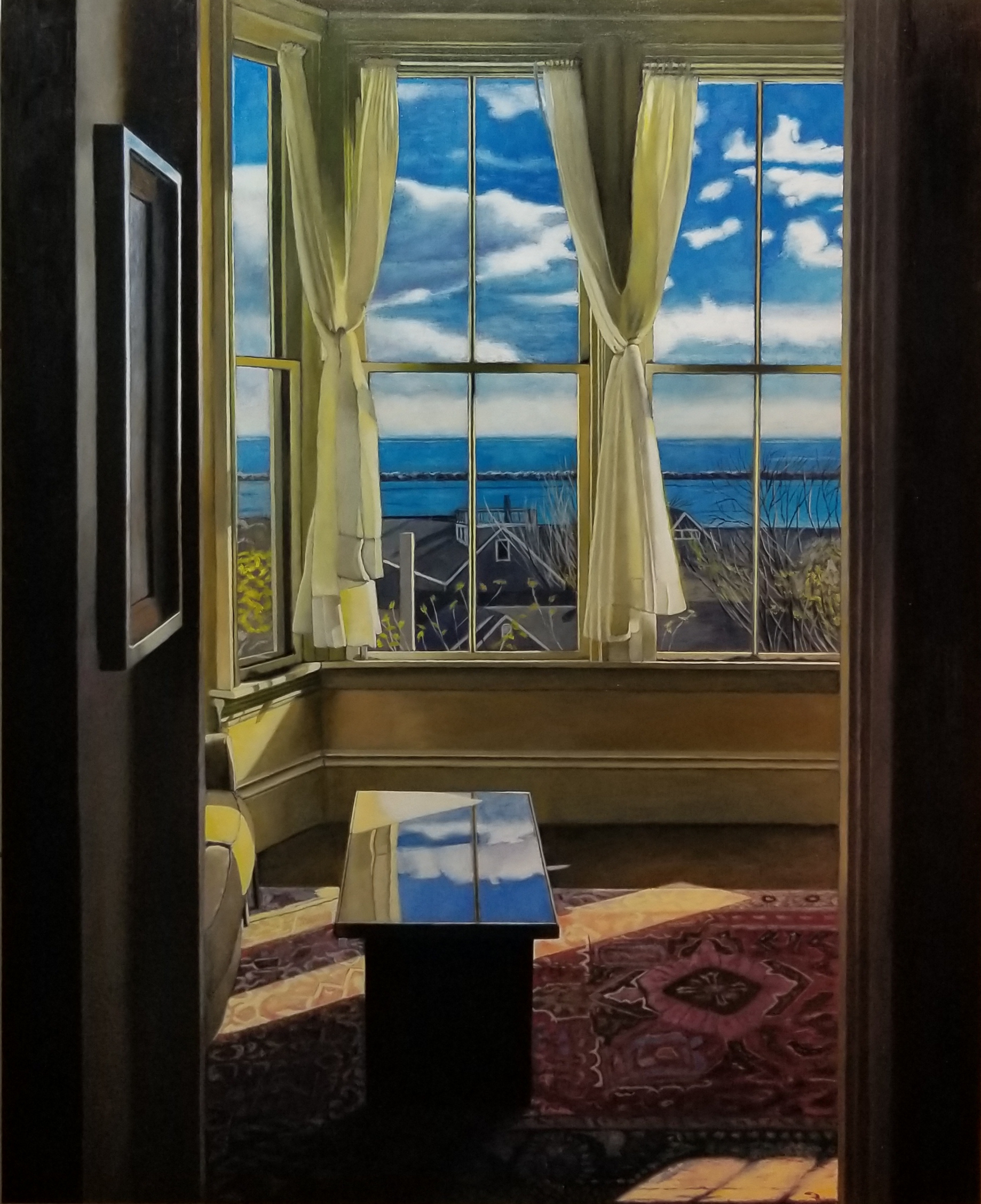 "Cloud Table" 32x26, oil on panel