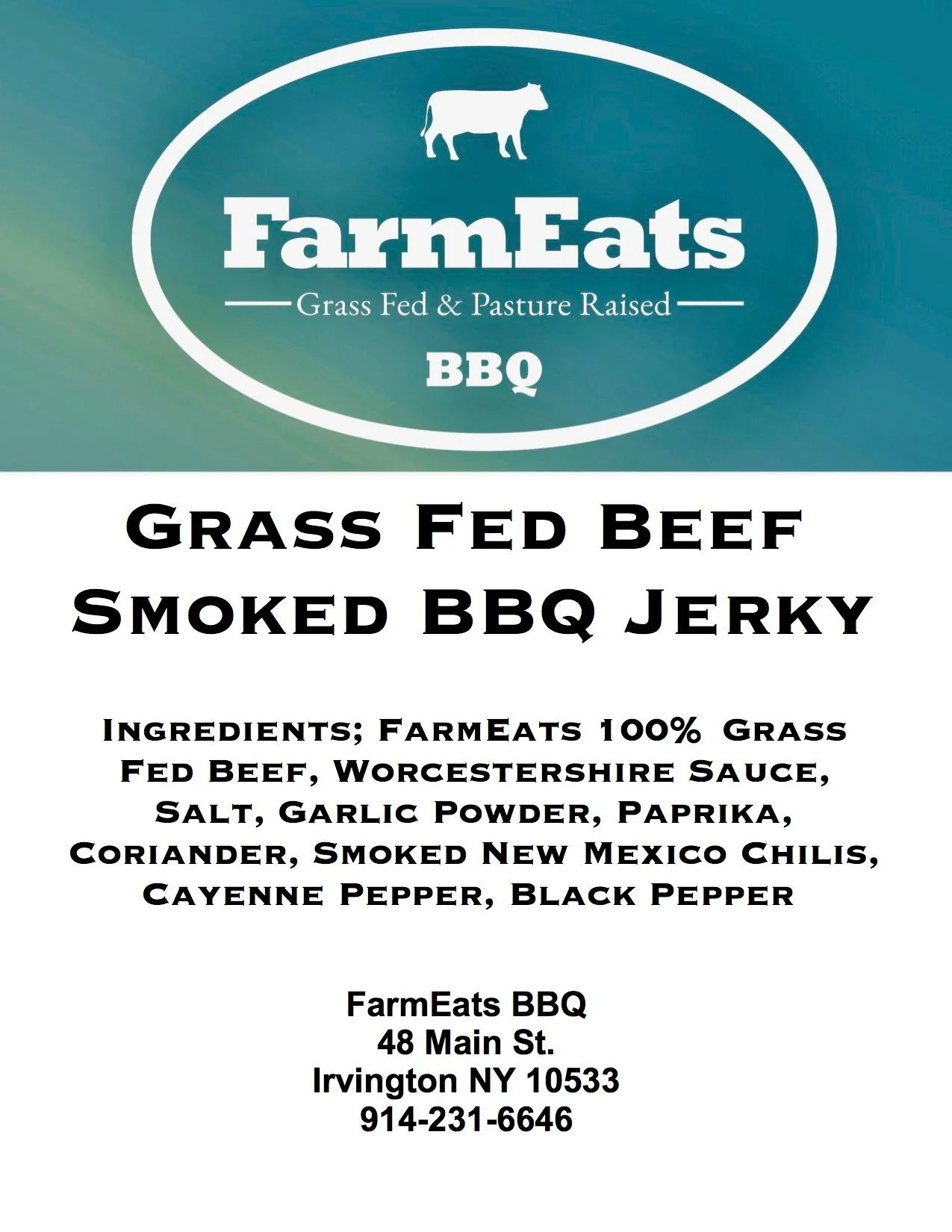 FarmEats BBQ 100 Grass Fed Beef Jerky — FarmEats