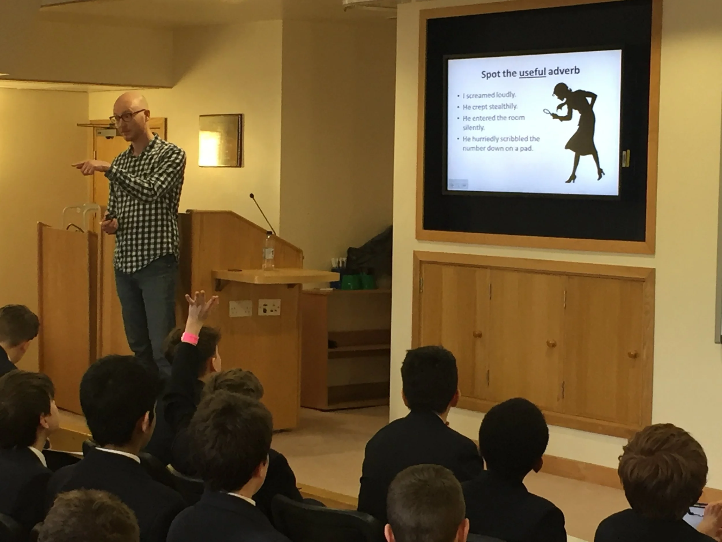 'Meet the Author' sessions with SJWMS students