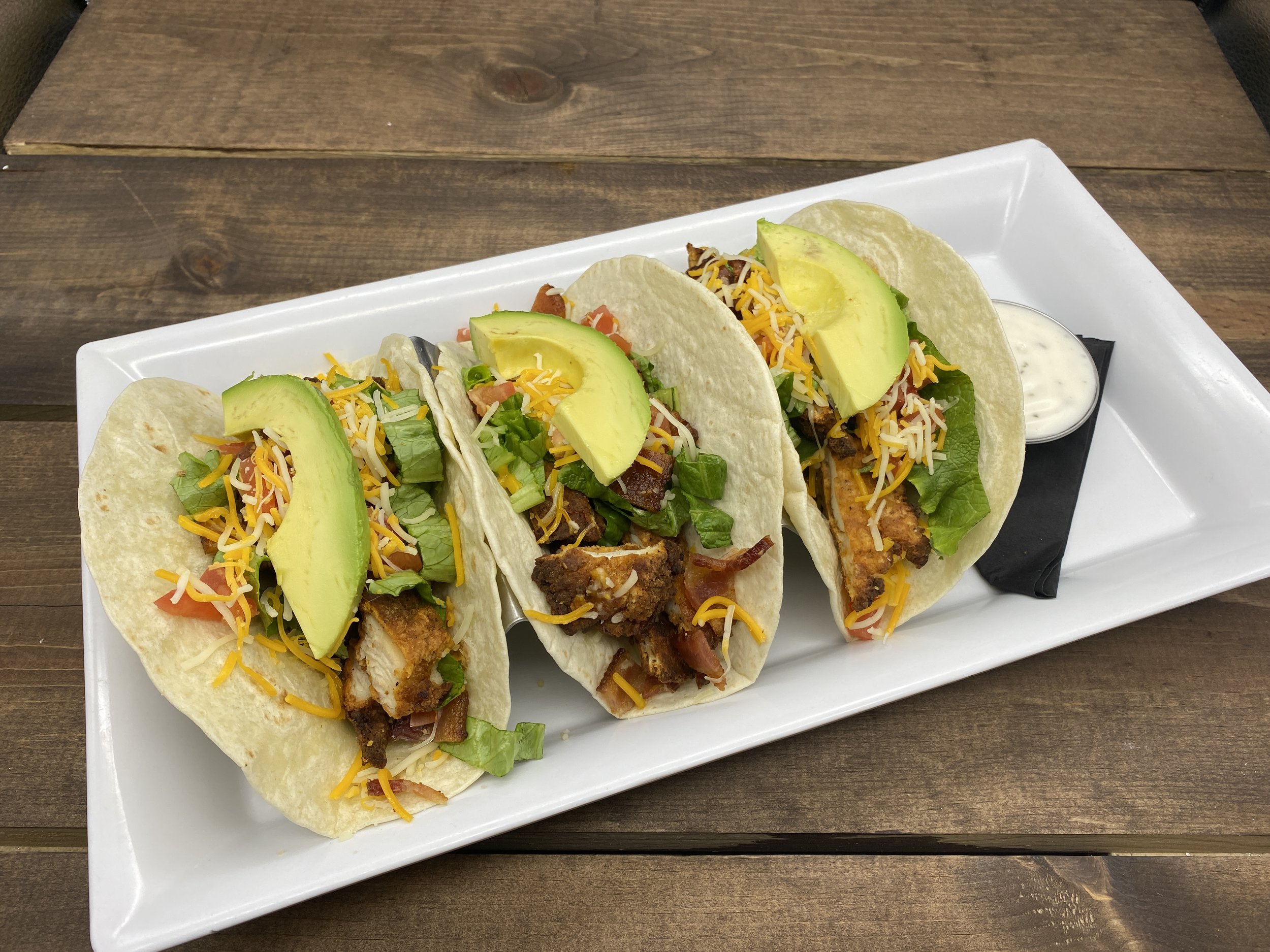 Chicken Club Tacos