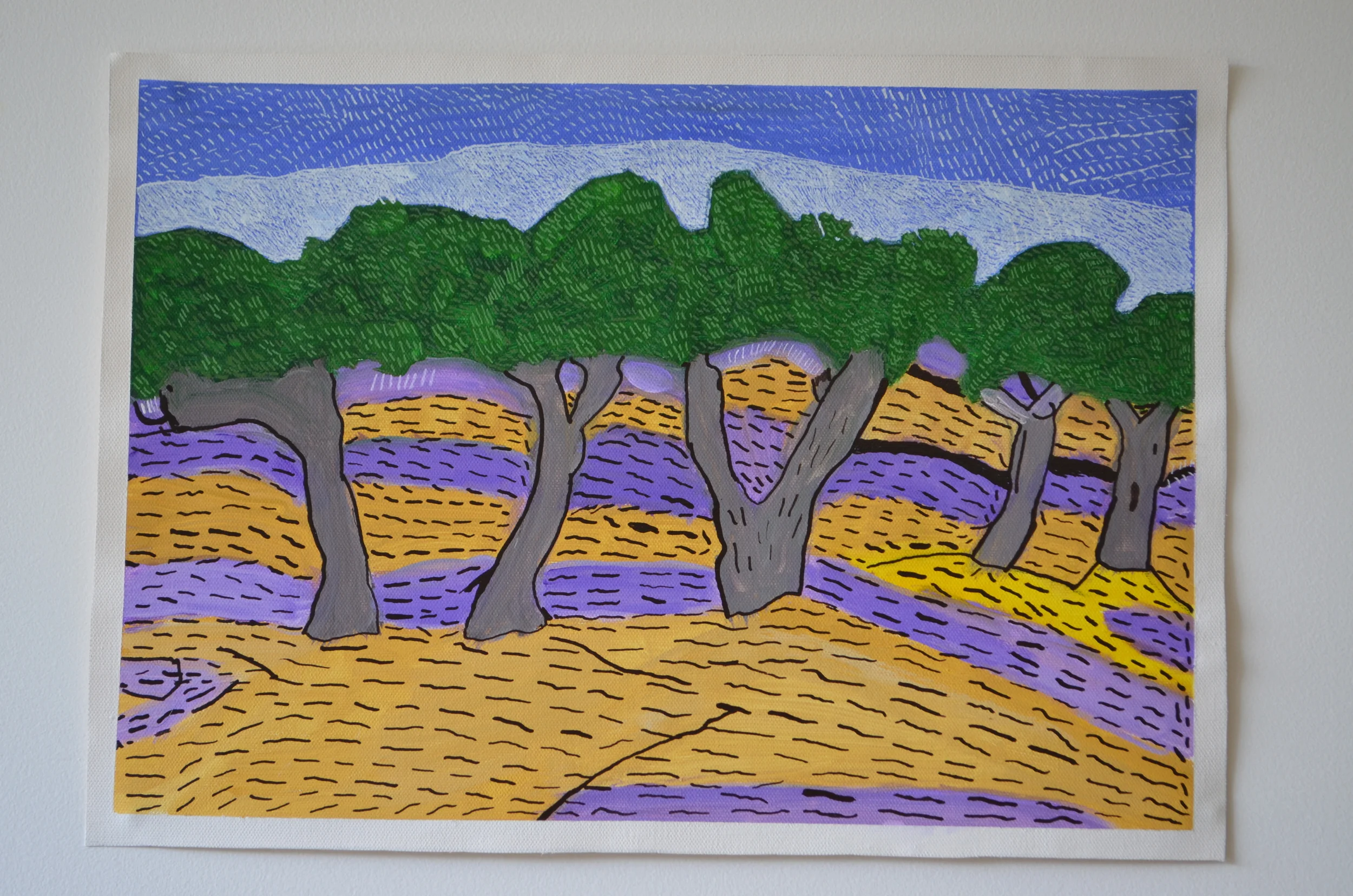 Olive Orchard, by Madeleine Wilson