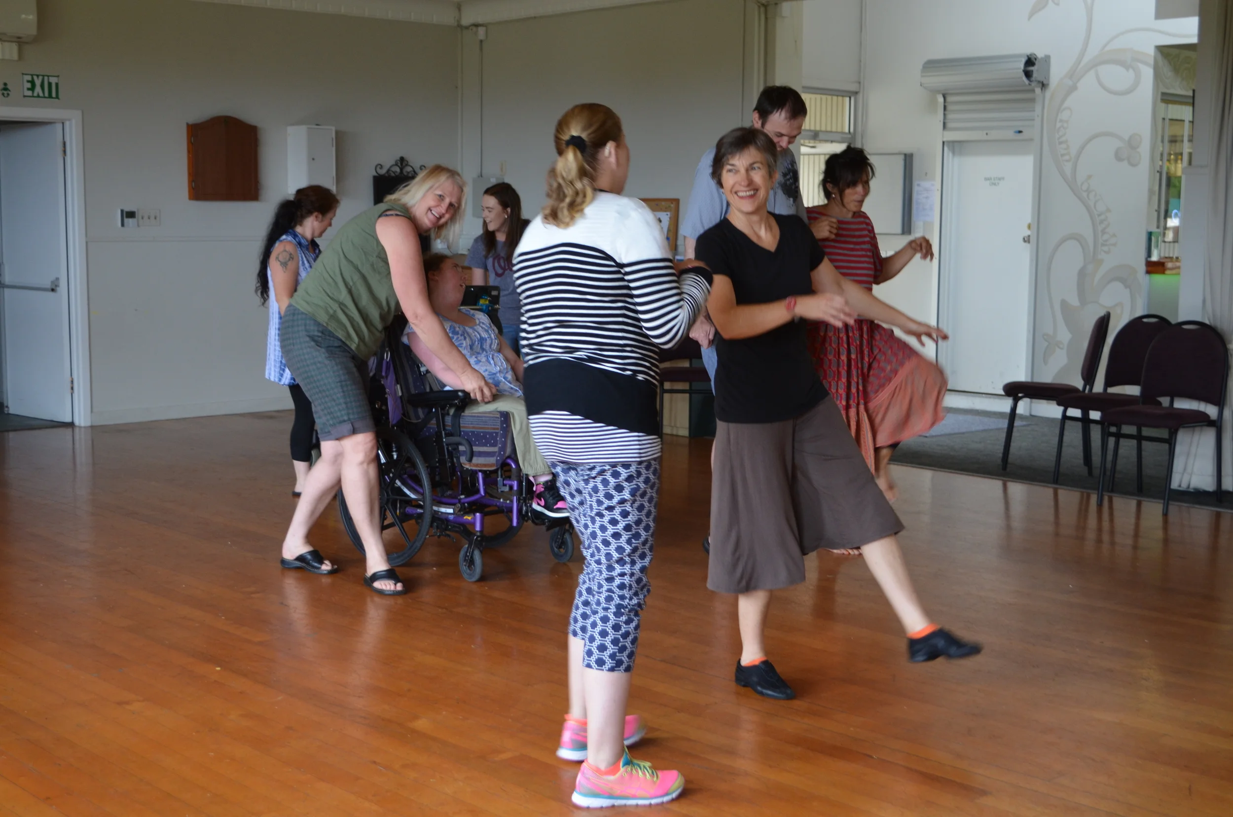 Kerry-Ann Stanton (front right) in The Artist in Movement programme