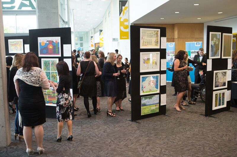 Mixing and mingling, wine and canapes