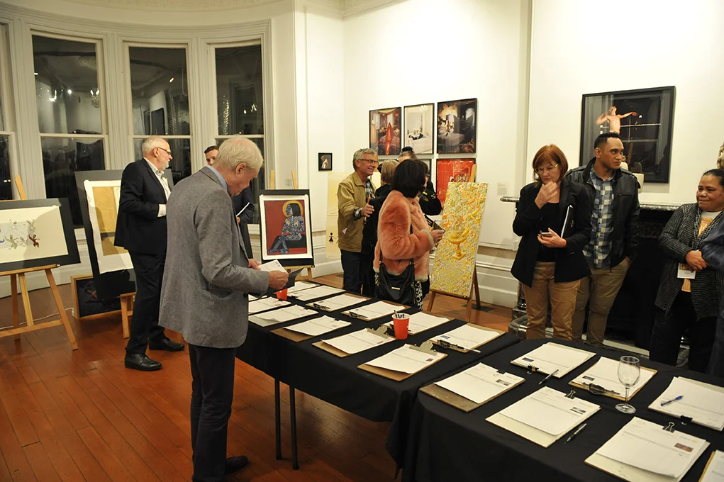 Sir James at the Silent Auction