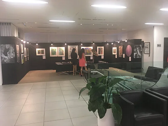 Silent Auction Upstairs of Māpura Studios Artworks