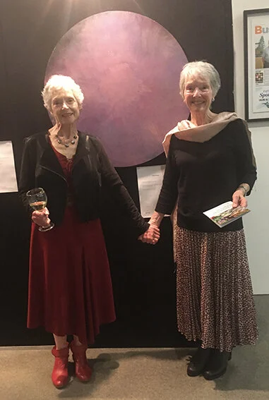 Artist Gerri Power and her sister