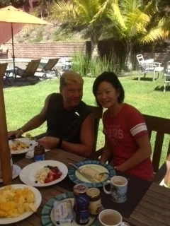 Breakfast at the "Island in the Hills"