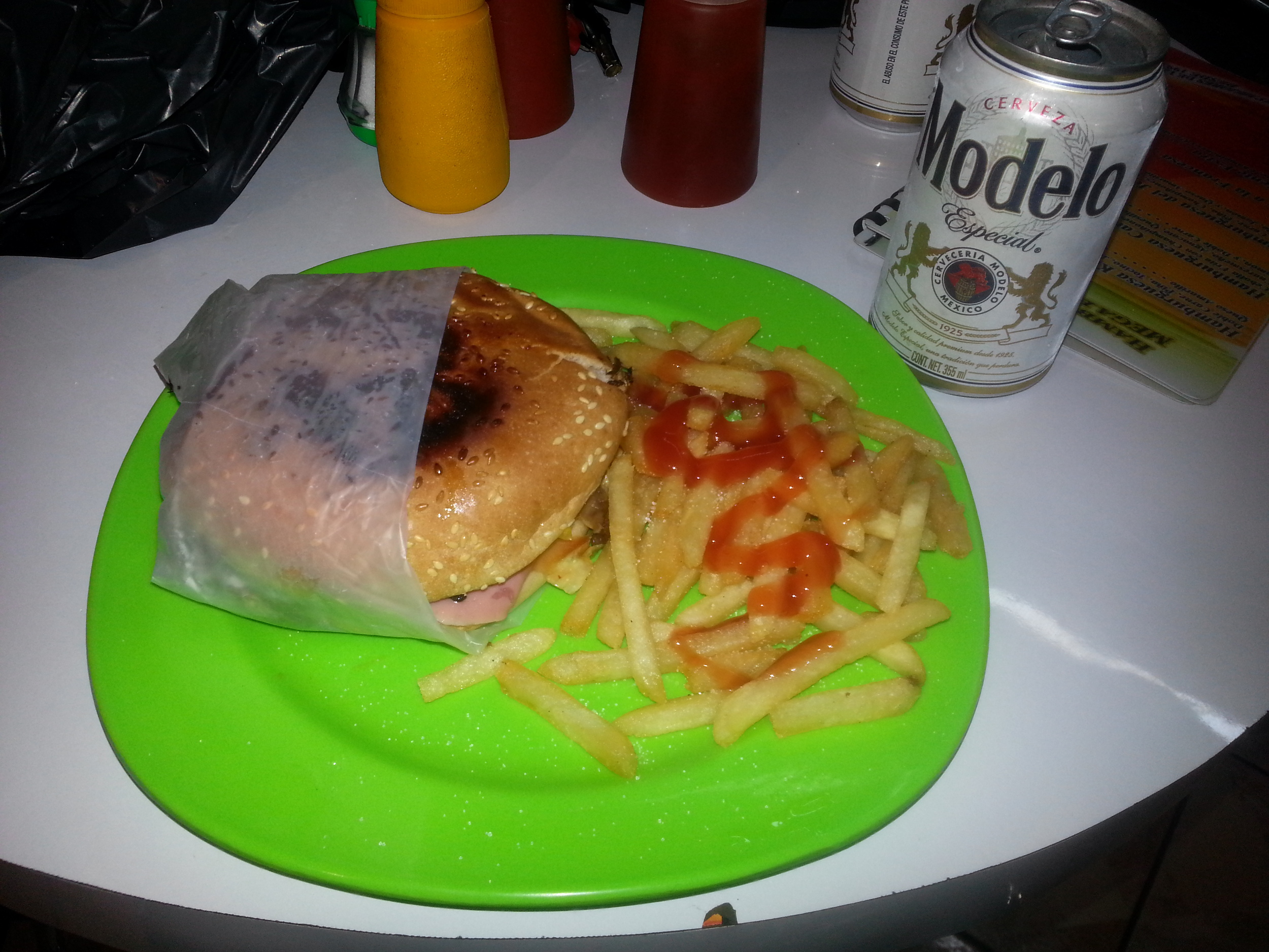 Not pictured...strips of grilled beef strips...taaaastyyyyy.