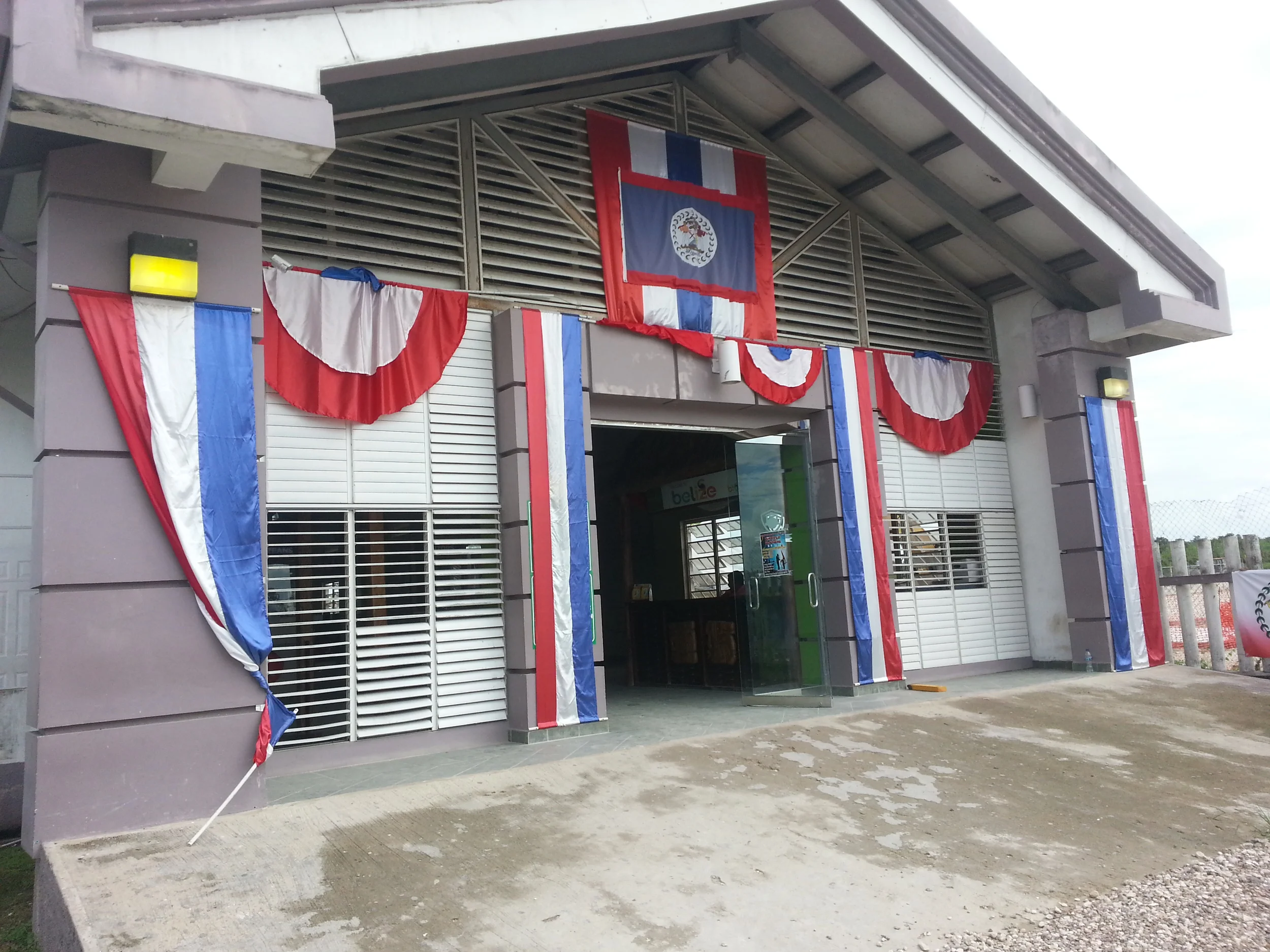 Immigration and customs from the outside...