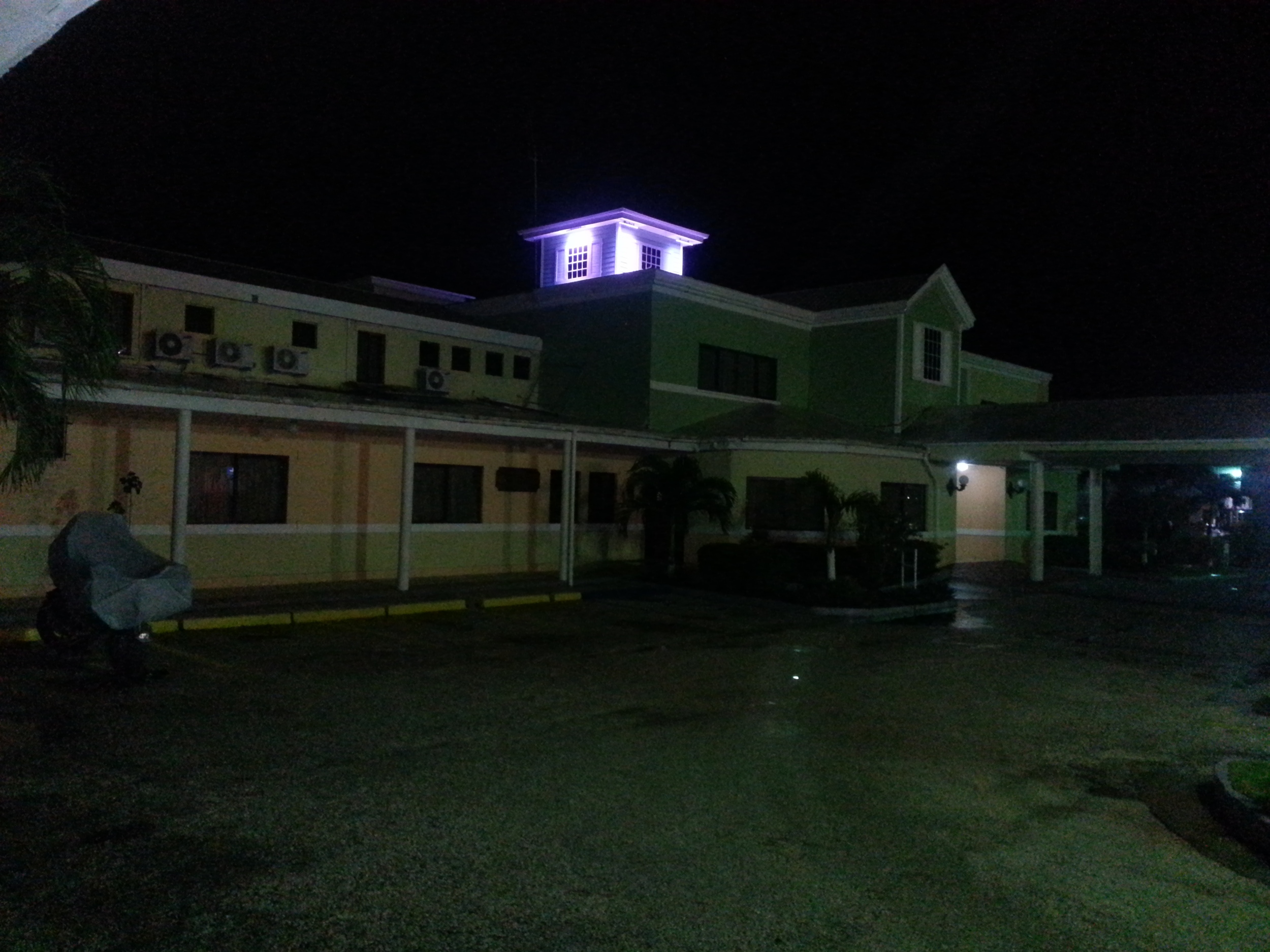 Raining again...at the Best Western Belize City.