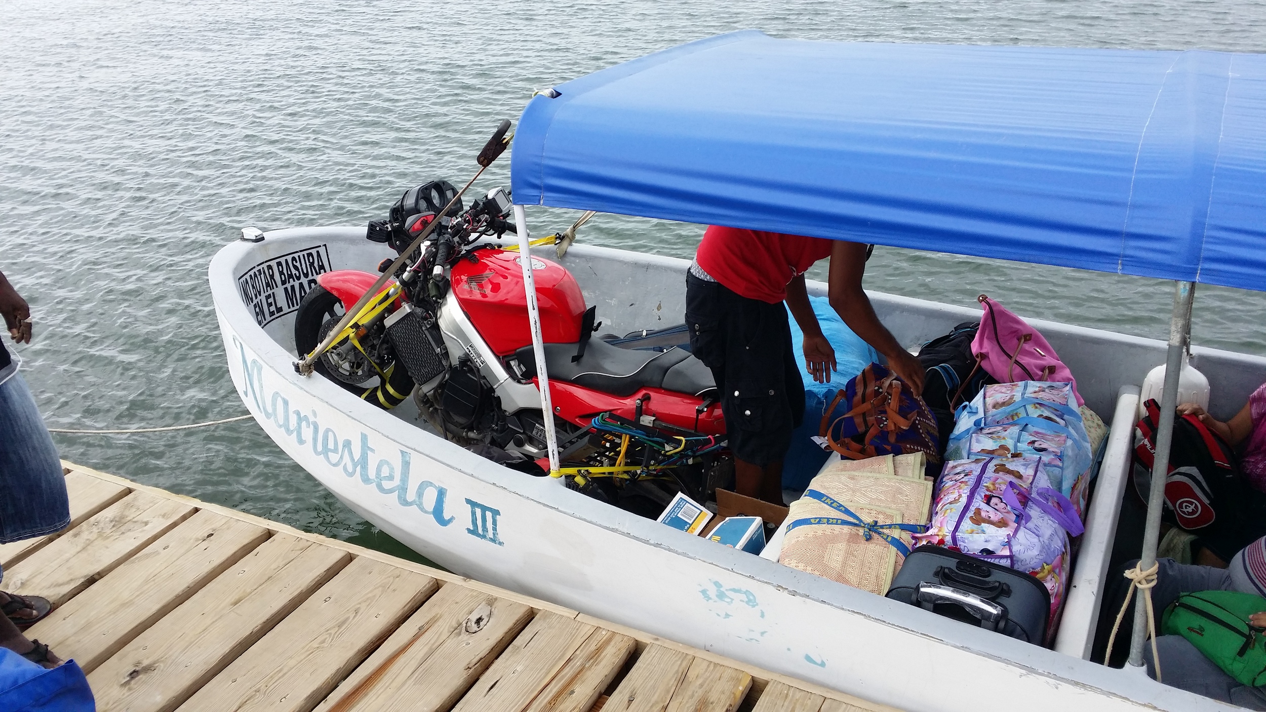 Paul's bike on the way from Belize to Guatemala...thanks for providing the photo, Paul.