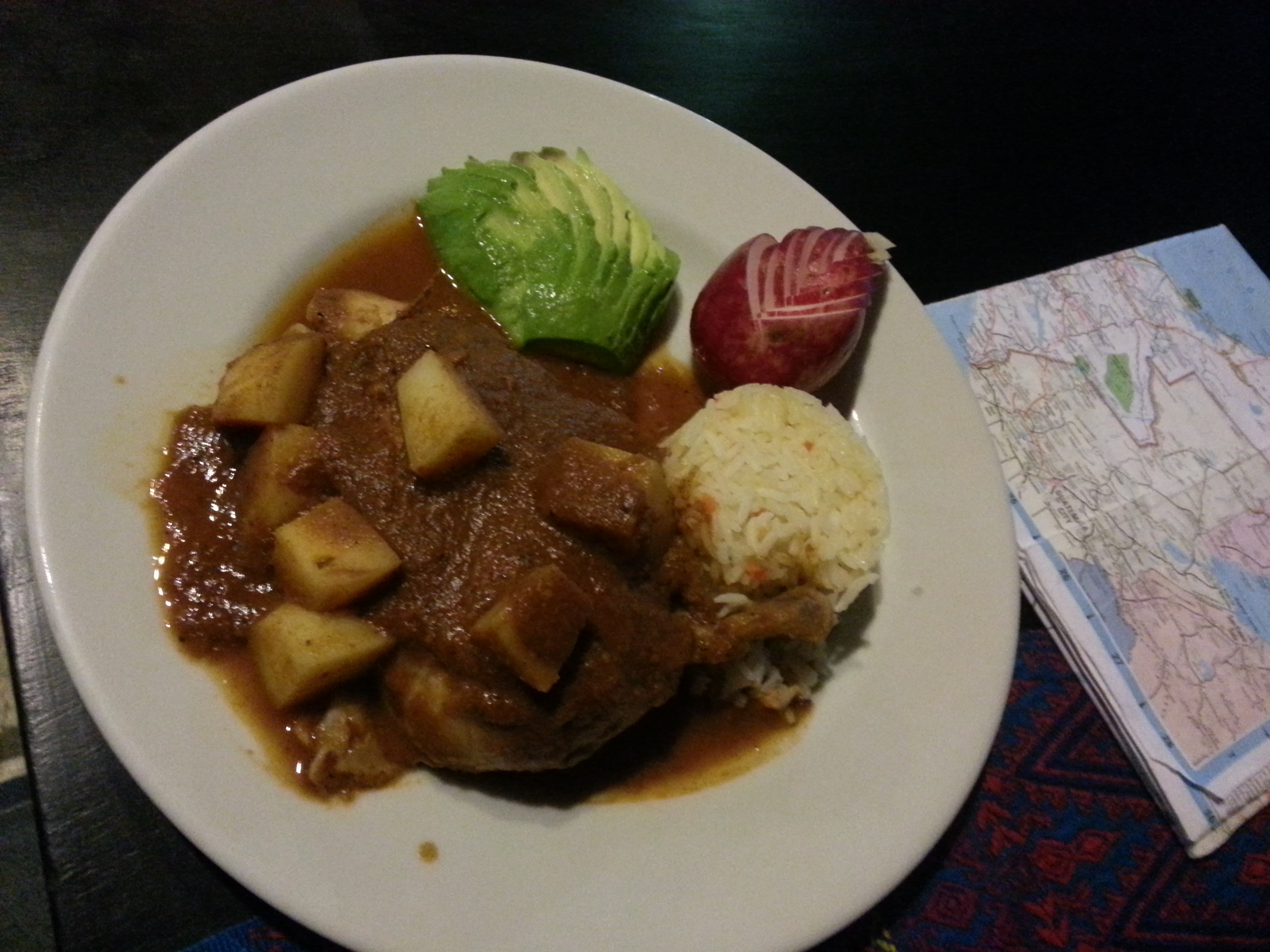 Guatemalan dinner.
