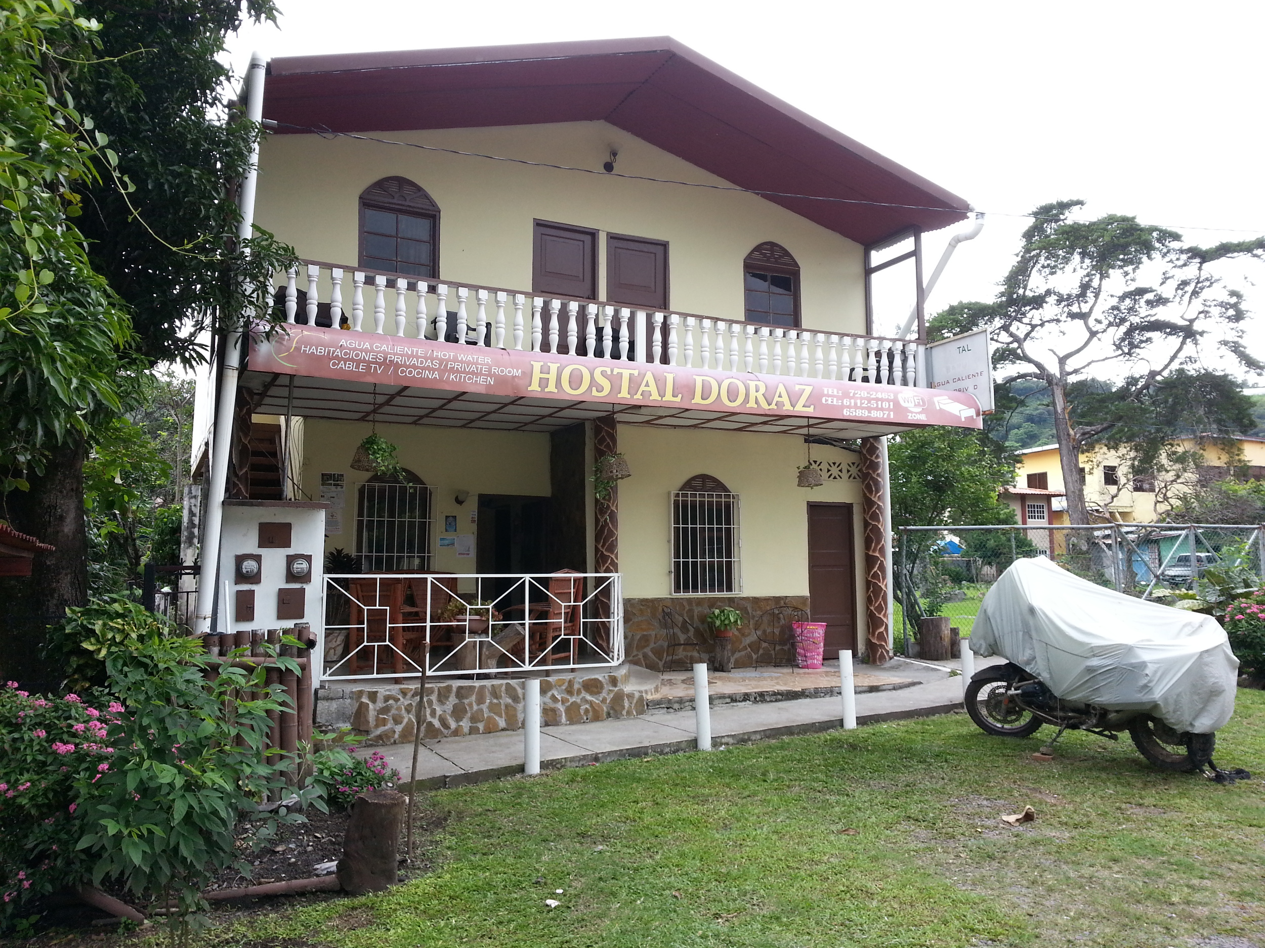 My bike was safe at the hostel...