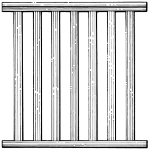 Balustrade Product Code: BS1-Slates Dimensions: 19 x 42 mm Product Code: BS6-Squares Dimensions: 42 x 42 mm