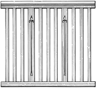 Balustrade Product Code: BS4-Slates Dimensions: 19 x 42 mm Assembly with a MOTIF
