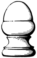 Post Knobs - ACORN Product Code: C2 Diameters: 86 mm or 108 mm