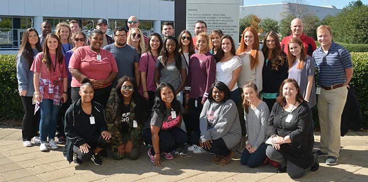 University of Alabama Assistant Professor Chandra Clark and her students
