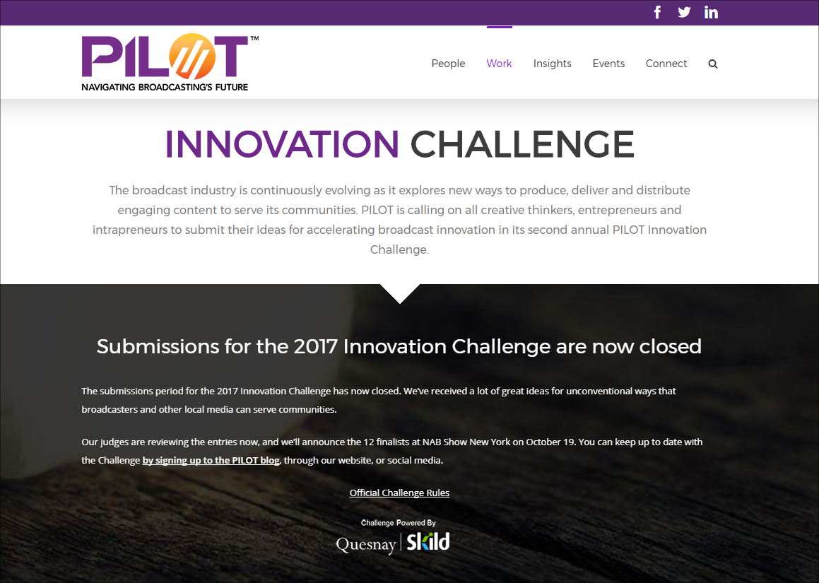 Submissions are now closed - www.nabpilot.org/challenge
