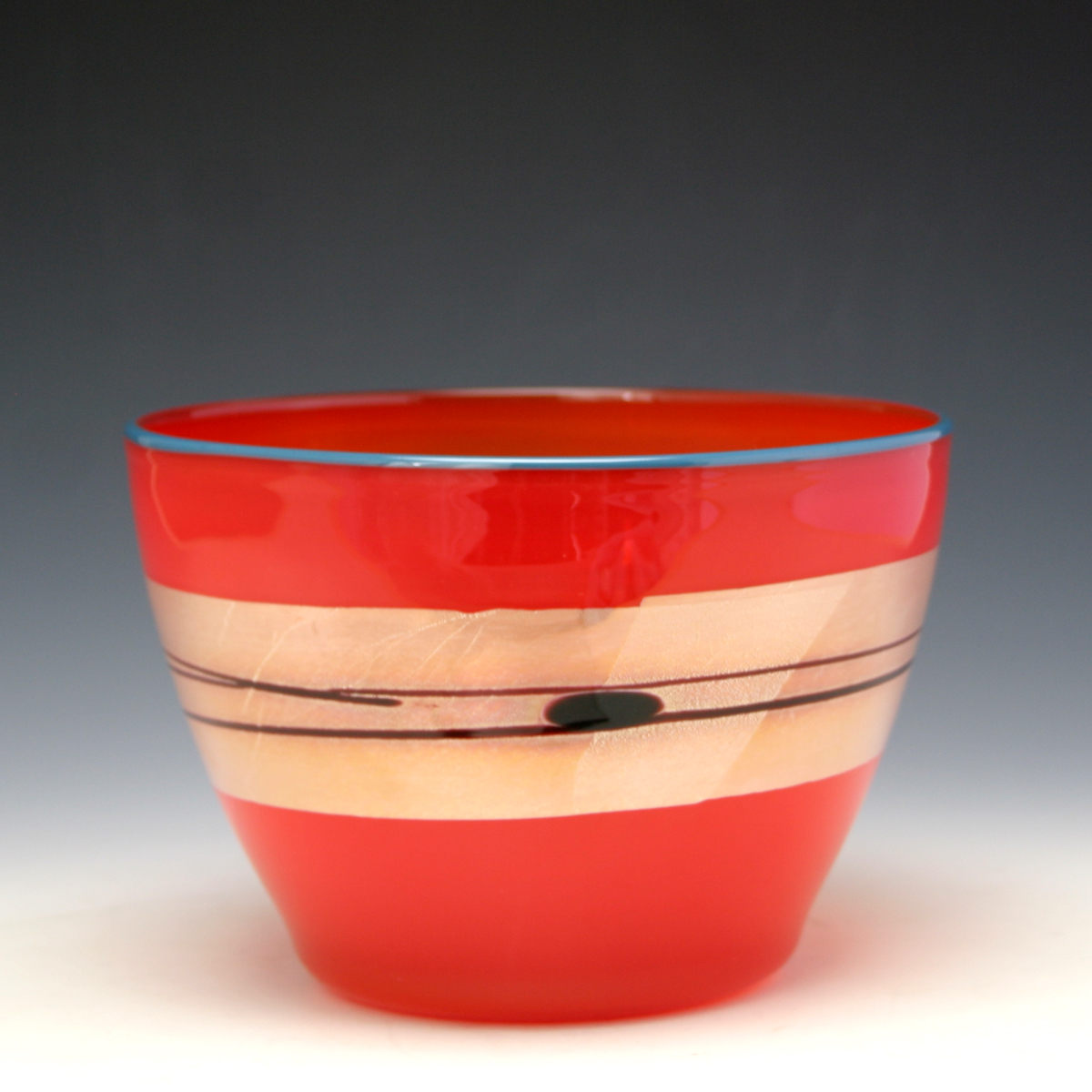 small enso bowl in red