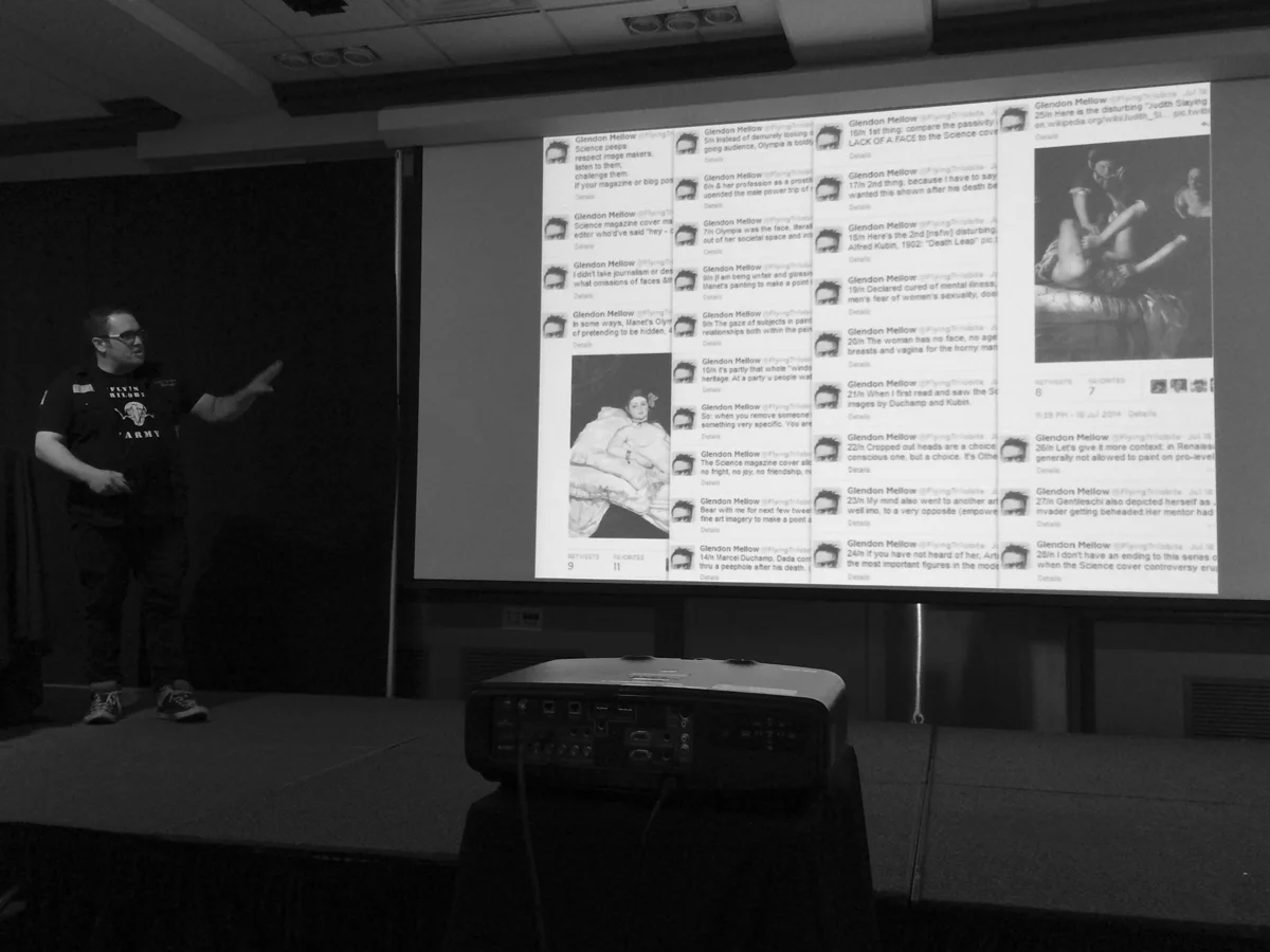 Talkin' Twitter at the Association of Medical Illustrators. Thanks to Julie Saunders for the photo!