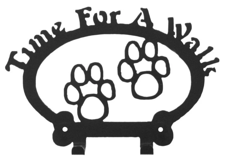 Time for a Walk Paw Prints Size: 9.50" x 6.50" 