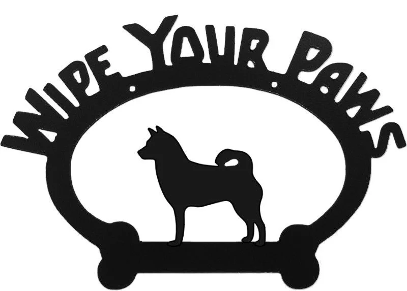 Wipe Your Paws Plaque Breed Specific Size: 11.50" x 8"