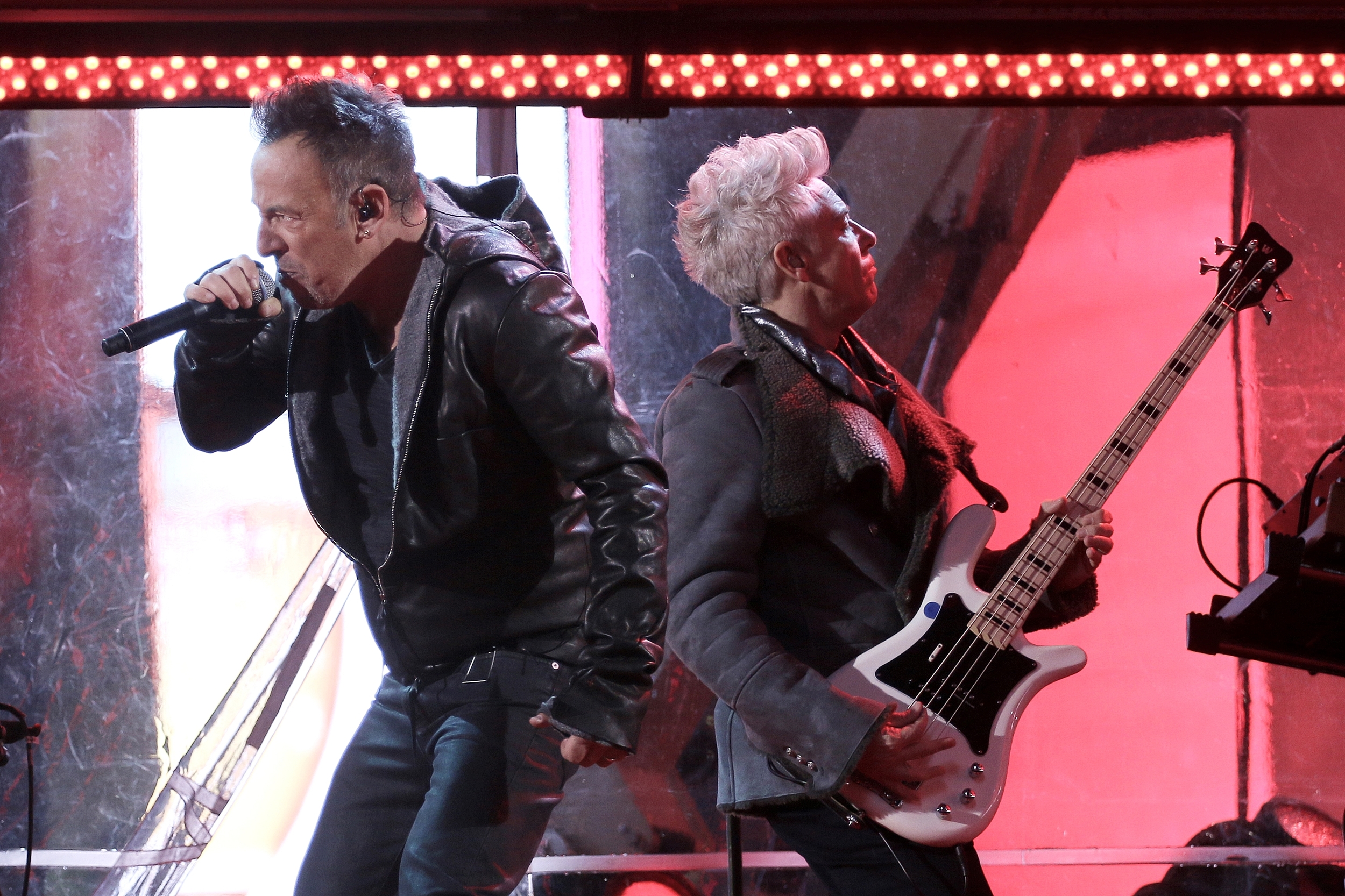 Bruce Springsteen and Adam Clayton