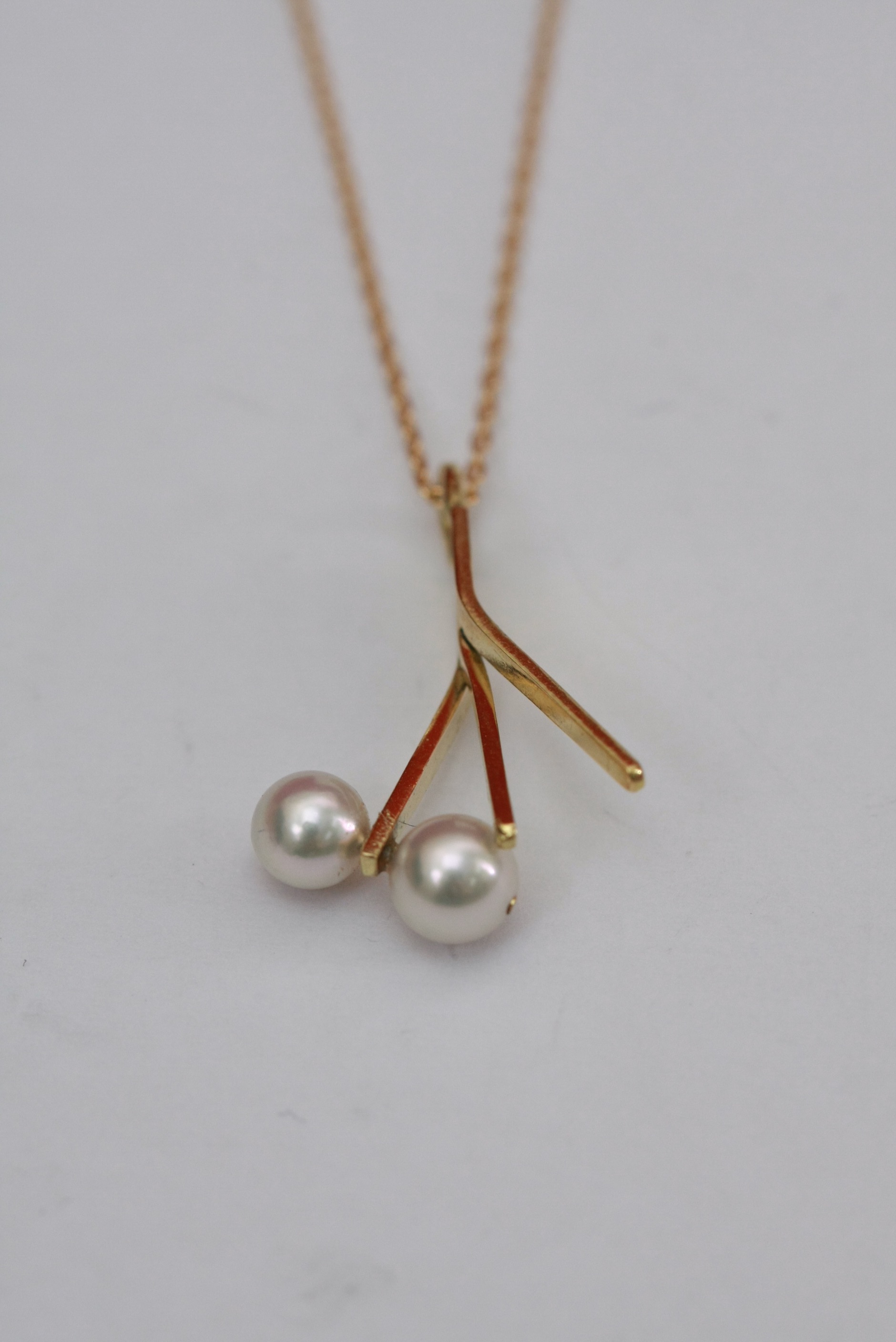 K18 gold and Japanese Akoya pearls (5mm) K18ゴールド×愛知産あこや真珠(5mm)