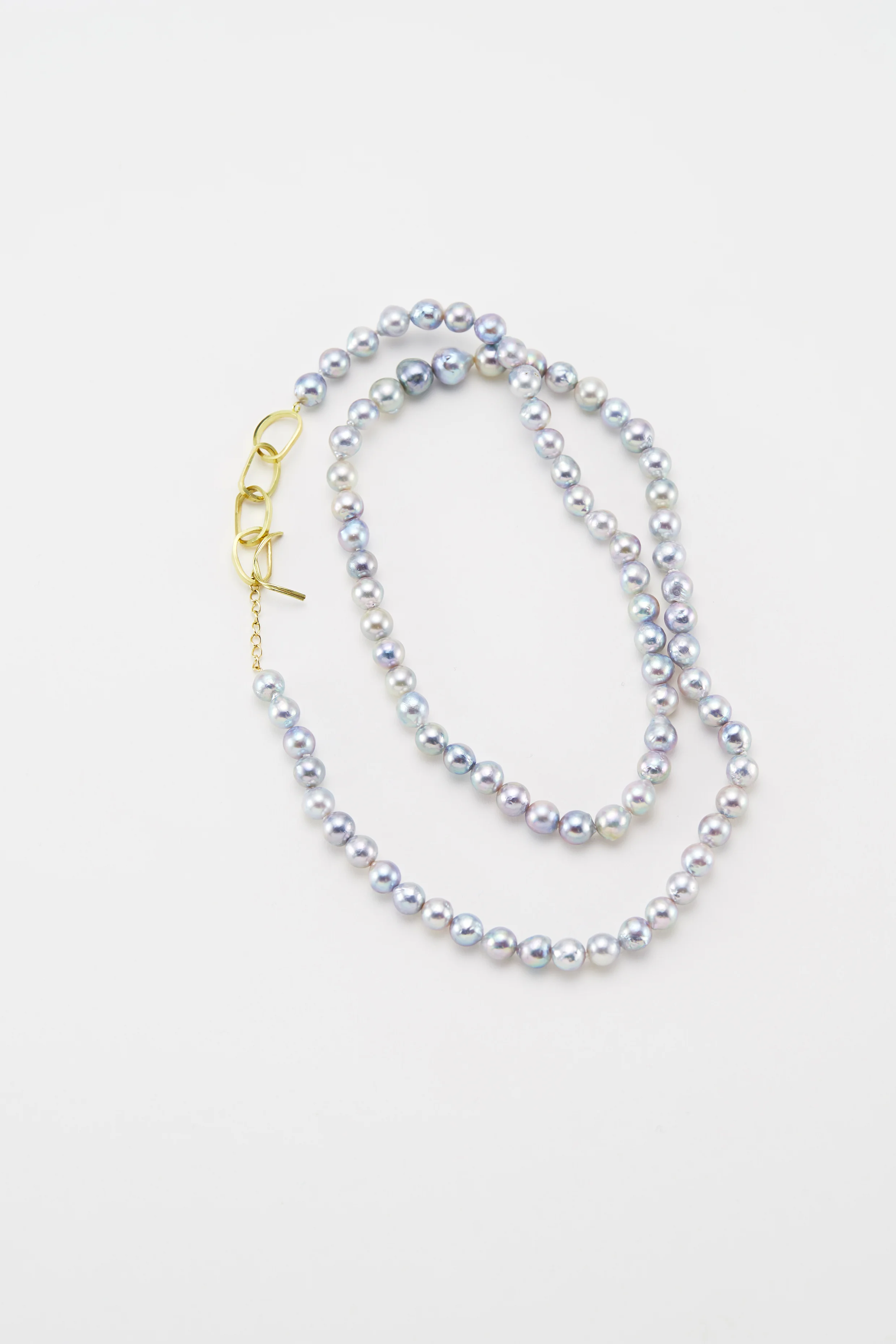 Natural Akoya long necklace