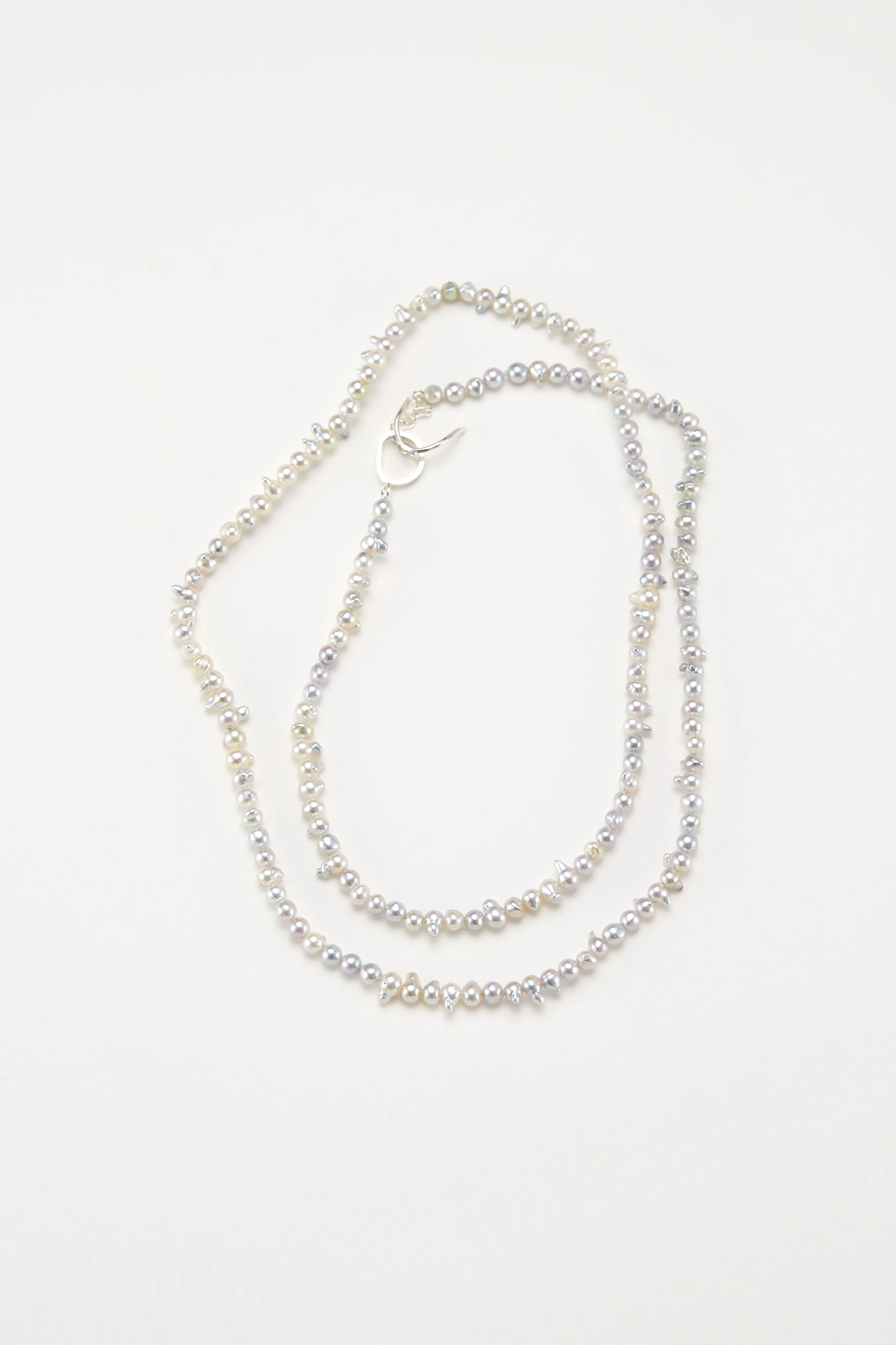 Spiky Akoya pearl necklace