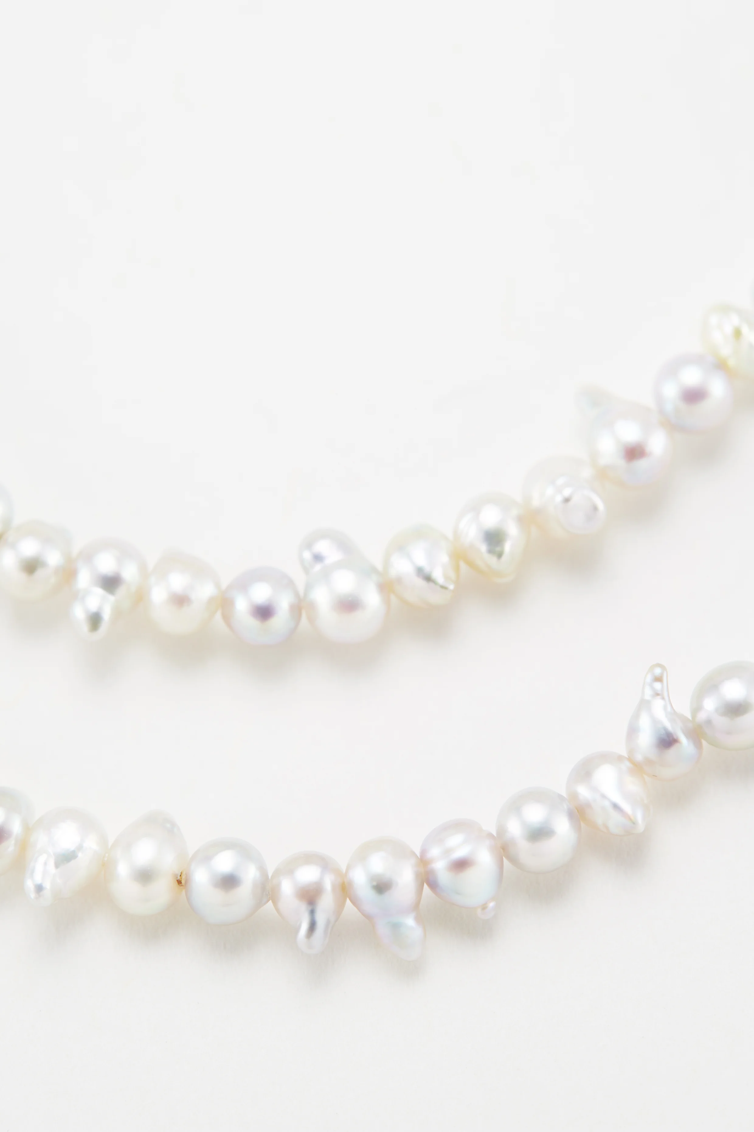 Spiky Akoya pearl necklace