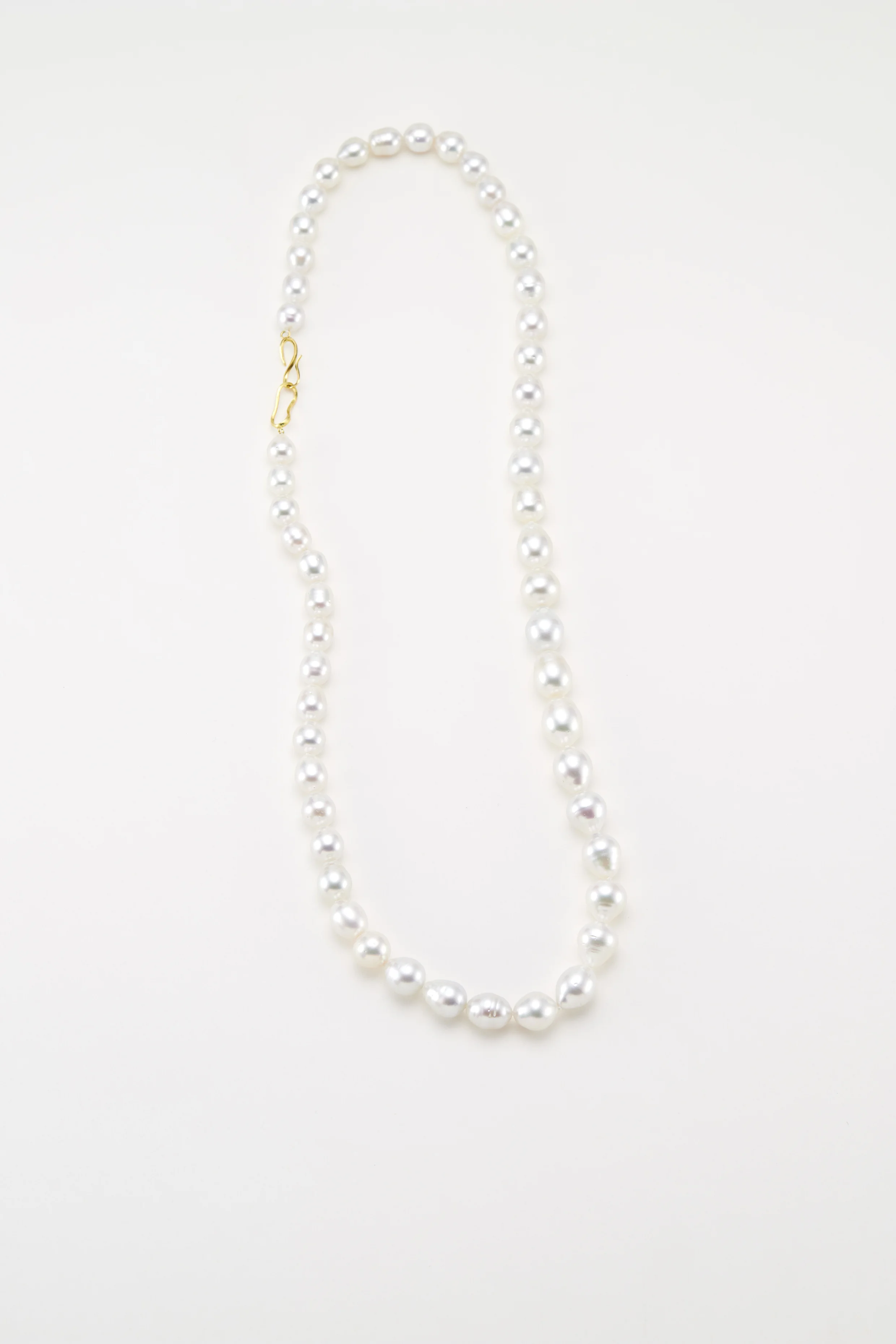 South sea white pearl long necklace
