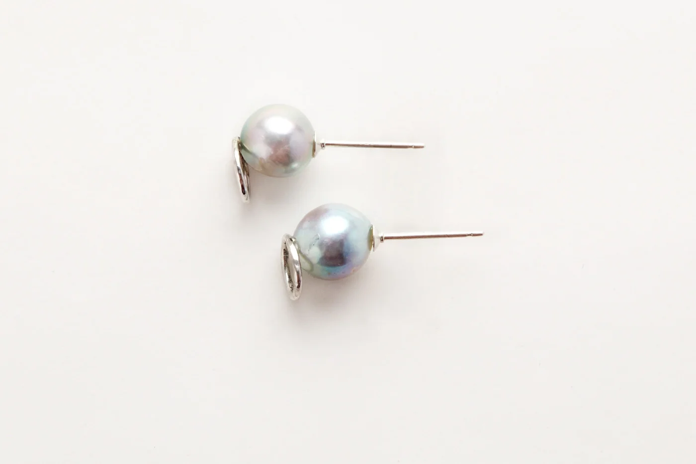 Natural Akoya long earrings