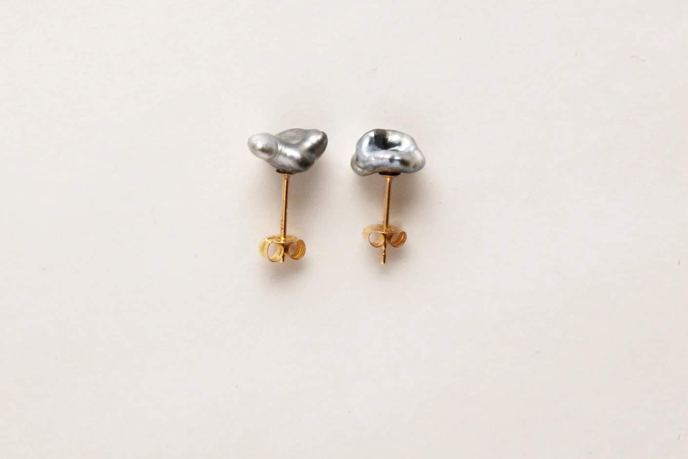 Tahitian keshi pearl earrings