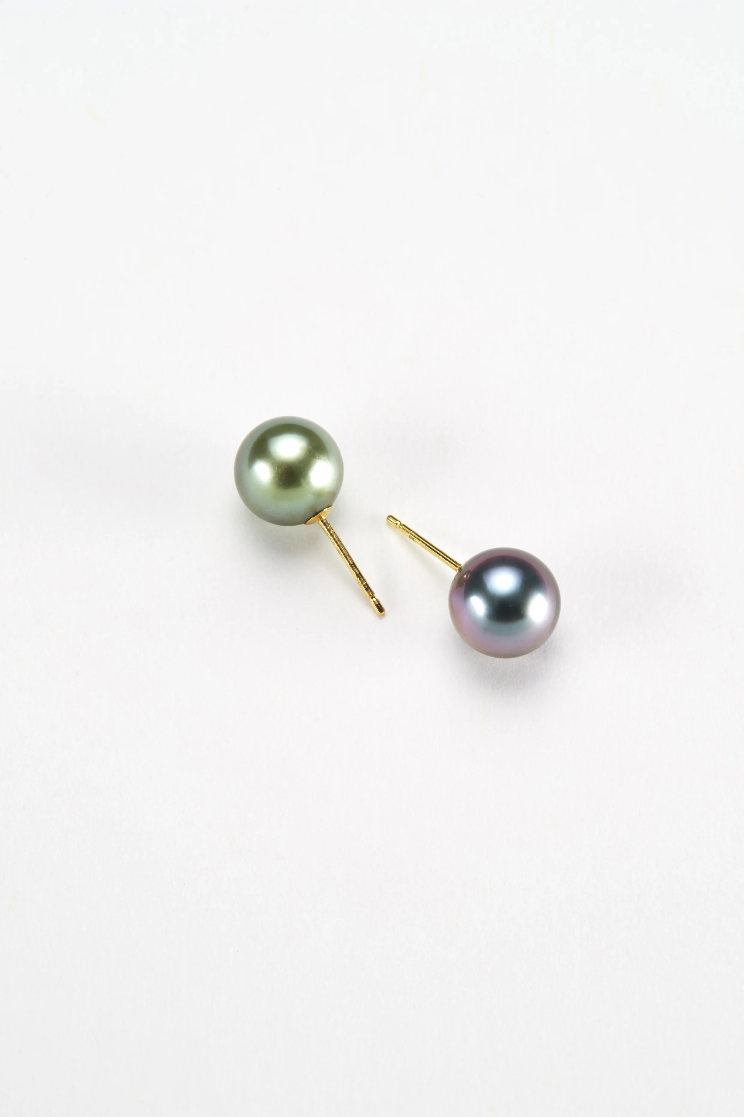 Tahitian multi coloured pearl earrings